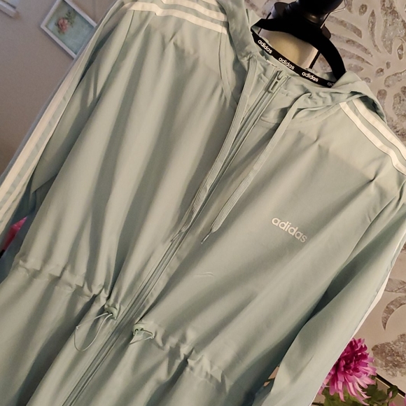ADIDAS MINT GREEN LIGHTWEIGHT JACKET - Picture 3 of 12